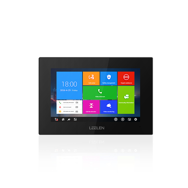 LEELEN Videoportero Ip Smart Indoor Station Custom Cloud Intercom RTOS System 7 Inches Touchscreen Video Intercom for Villa 1v2