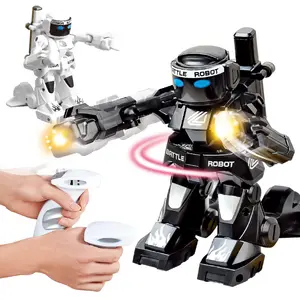 2プレーヤー360度RCボクシングファイティングロボットリモコンバトルロボットおもちゃ光と回転を持つ子供のためのインテリジェント
