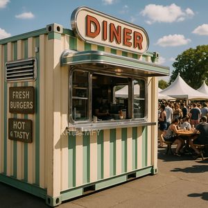 Conteneur de Camion-restaurant Compact pour Solutions de Cuisine Mobiles, Café Portable et Restauration, Prix d'expédition - Product Image 5