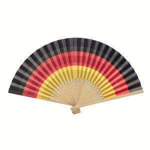 Abanicos Plegables de Bambú y Poliéster para Sublimación, Abanico de Mano Plegable de Tela de Bambú, Abanico de Mano Plegable con Sonido - Product Image 3