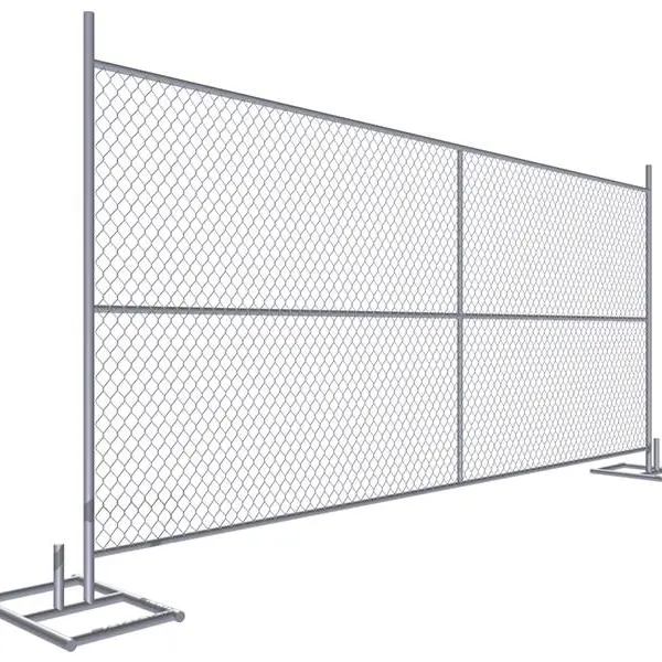 Obral pabrik Panel pagar konstruksi Panel sementara Tautan rantai 12 'x 6' untuk dijual