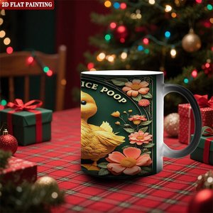 Heat Induction Magic Mug Frosted Black 11oz <b>Ceramic</b> Custom Sublimation Gift <b>Cup</b> - Product Image 2