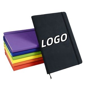 X515-1 Business Custom Logo Portable UV Printed Premium Black Pu Leather Hardcover Organizer/Planner <b>Journal</b> for Corporate Gifts - Product Image 1