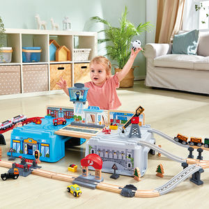 <span class=keywords><strong>Hape</strong></span> enfants <span class=keywords><strong>train</strong></span> chemin de fer classique bois piste de noël pour enfants modèle en bois ensemble <span class=keywords><strong>train</strong></span> fente jouets ensemble - Product Image 2