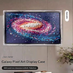 Galaxy Pixel Art Cartoon Niedlicher Bilderrahmen Acryl-Vitrine Aufbewahrungsbox 18kg Kompatibel YLD-AD52 Transparent Staubdicht - Product Image 3