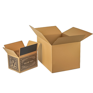 Custom 6 Pack Corrugated Cardboard Wine Box Portable Handle Corrugated Beer <strong>Drinking</strong> Box Paper Packaging - Product Image 4
