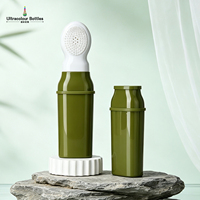 Bouteilles en plastique vides multi-usages à double tube de 160 ml pour soins capillaires, shampoing, flacon souple NOIR, recyclable, directement de l'usine