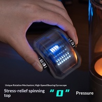 Nouveau Briquet Gyro Métallique Rechargeable Double Arcs Charge Rapide Type-C Affichage Niveau Batterie Coupe-Vent - Succès TikTok Ventes Transfrontalières