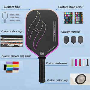 Raquette de pickleball portable en fibre de verre de haute qualité, <span class=keywords><strong>prix</strong></span> d'usine, approuvée USAPA, ensemble de raquettes de pickleball avec balles pour débutants - Product Image 6