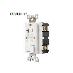 Barep 20 Ampere Selbsttestender Manipulationssicherer GFCI-Schalter mit LED-Anzeige Platzsparende Steckdosen-Kombination - Product Image 3