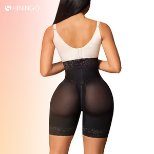 Gaine de taille <span class=keywords><strong>Simple</strong></span> pour femmes, short de couleur unie, à Compression élastique, pour soulever les fesses, offre spéciale - Product Image 5
