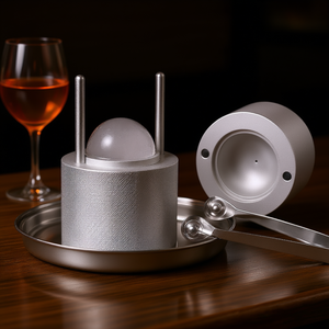Kit de Prensa para Hacer Bolas de Hielo de Aleación de Aluminio de 2.4 Pulgadas, Accesorios Reutilizables para Bebidas - Product Image 2