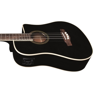 EKO GUITARS- NXT Bass B100ce See Through Black Basses Guitar avec A D Cutaway Shape Excellent son et apparence étonnante - Product Image 3