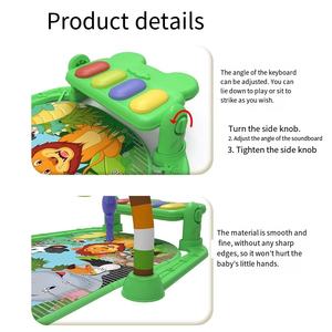 Alfombra de juegos musical multifuncional con piano, centro de actividades de aprendizaje temprano con funciones de juego interactivas para recién nacidos - Product Image 5