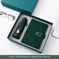 Coffret Cadeau d'Entreprise : Carnet, Parapluie, Stylo – Idéal pour Événements Corporatifs, Galas Annuels, Cérémonies d'Ouverture et Cadeaux Promotionnels