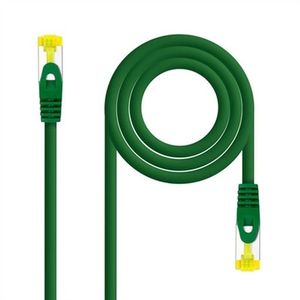 Cable de Red Cat.6a S/FTP AWG 26, 30 cm, LSZH, Color Verde. Ideal para conexiones rápidas y seguras en entornos sensibles. - Product Image 1
