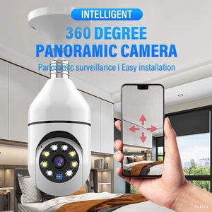 Panorama WLAN Kabellose <span class=keywords><strong>IP</strong></span> 1080P Kamera Nachtsicht PTZ Sicherheits-CCTV Innen-Glühbirnenkamera für Zuhause Baby- und Haustierüberwachung - Product Image 6