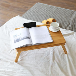 Vassoio <span class=keywords><strong>da</strong></span> Letto per Computer - Tavolino in Bambù - Tavolino Pieghevole - Supporto per Smartphone e Tablet - Per Compiti e Studio - Product Image 6
