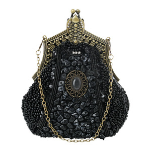 Luxe dame sac <span class=keywords><strong>de</strong></span> soirée mariage pochette sac à main cristal strass perlé broderie pour Chic Cheongsam robe robe sac à main quotidien - Product Image 2
