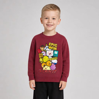 Maßgefertigte Kinder-Strickwaren Gerippter Langarm-Pullover mit Rundhalsausschnitt Streetwear-Mode Herbst Viskose-Polyester-Polyamid-Mischung Großbestellung