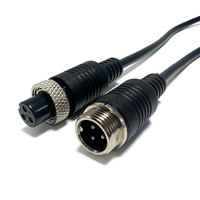 Connecteur d'aviation étanche GX12 à 3 broches, mâle-femelle, avec extrémités étamées, longueur personnalisée