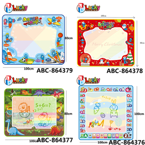Lucky Toys 100*80cm Coolplay Alas Gambar Air Matras Mewarnai Doodle Mat OEM Mainan Melukis Matras Doodle Ajaib yang Dapat Dihapus untuk Anak-Anak - Product Image 4