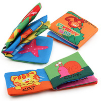 6 pièces ensemble bébé livres jouets toucher et sentir froissé tissu livre infantile étanche bain livres jouets