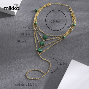 SY filles pied ornements rétro Simple couche chaîne étoile cheville Bracelet <span class=keywords><strong>sandales</strong></span> accessoires - Product Image 2