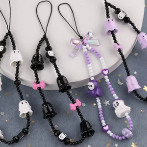 Chaîne de téléphone portable Halloween Ins Caméra fantôme CCD Chaîne suspendue Porte-clés en silicone Porte-clés souvenir en caoutchouc - Product Image 3