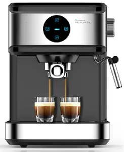 20 bar Touch panel control electric coffee maker machine single or double espresso cappuccino with Pre-brew system