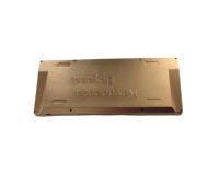Cadre de clavier mécanique personnalisé en aluminium anodisé multicolore et acier inoxydable, usinage CNC, brochage, services d'électroérosion à fil