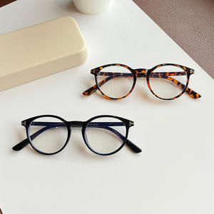 Gafas Redondas Qianai con Filtro de Luz Azul, Unisex, Lentes Planas, Marco de PC, Tamaño Mediano, Protección Anti-UV - Product Image 3