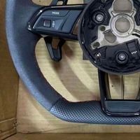 Volant de voiture en cuir suédé à fond plat pour Audi S5 A4 A3 TT MK2 A6 C7 B9.5 B8 S4 Q7 8V Q8 S5 S4 B9 A7 S6 RS7 B8.5 S3
