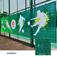 Affiche publicitaire personnalisée Bannière en vinyle PVC perforé suspendu avec taille personnalisée et impression de logo