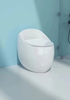 WC moderne noir de hauteur adaptée, mode de lavage puissant, toilettes intelligentes, styles multiples, siège de toilette intelligent avec bidet