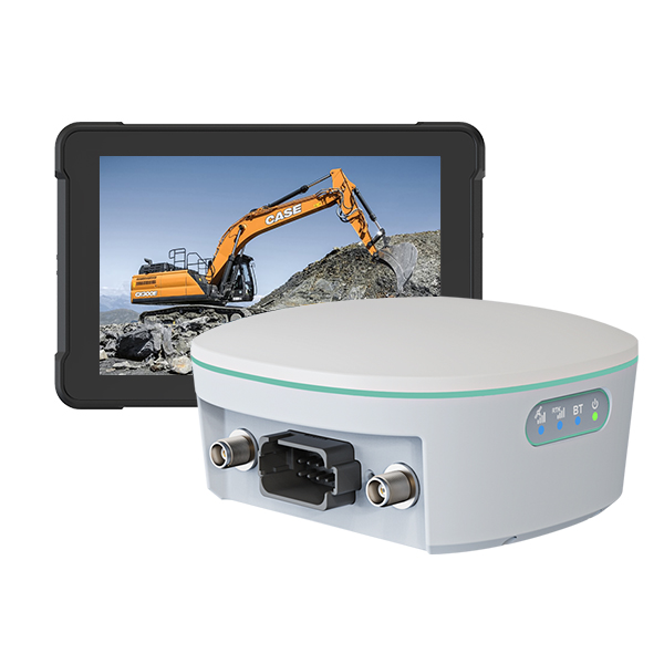 Rugged High Precision GNSS RTK IP67 BT Receiver IMU PPP for Mining Excavator