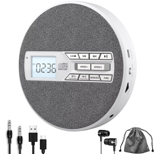 Lecteur CD portable en gros avec housse en tissu et écran LCD pour la maison et le bureau, récepteur audio BT sans fil, radio FM, USB MP3 - Product Image 2