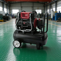 Compresseur d'air industriel 50L sans huile, silencieux, électrique, haute portabilité, pour atelier, usine, usage automobile
