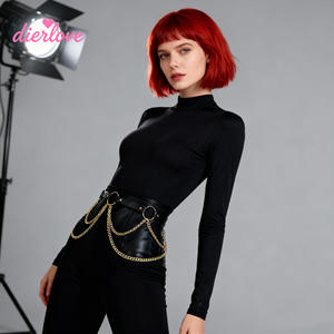 Dierlove Erwachsenen-Sexzubehör Lederbekleidung SM-Accessoires für Frauen und Paare Schlafzimmer <span class=keywords><strong>Sex</strong></span>-Fesseln Strumpfhalter Edelstahl - Product Image 3