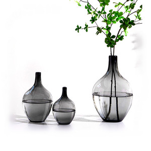 최고의 품질 선인장 큰 꽃 유리 봉오리 꽃병 앰버 브라운 - Product Image 6