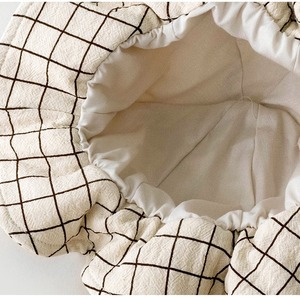 Berretto Floppy per ragazze Vintage a tesa larga ondulato lavorato a maglia con Plaid in cotone stampato a pois per la protezione solare estiva da esterno - Product Image 5