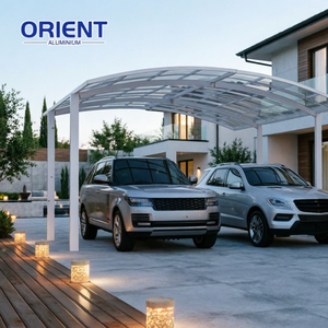 <span class=keywords><strong>Abri</strong></span> de voiture extérieur côtier de style R en aluminium, avec structure renforcée robuste, excellent drainage et prix de gros abordable - Product Image 4