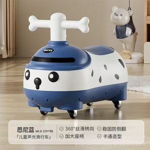 Childrens Ride On Car Four Wheel Balance Scooter For 1-3 Years Old Kids Unisex Plastic Toy With Lights And Music - Product Image 4