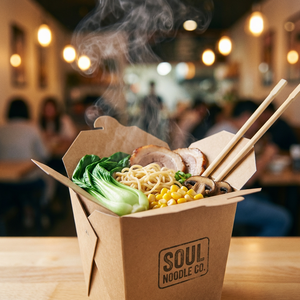 Boîte à lunch jetable en papier anti-fuite avec couvercle sécurisé, récipient <span class=keywords><strong>alimentaire</strong></span> écologique pour emporter facilement - Product Image 5