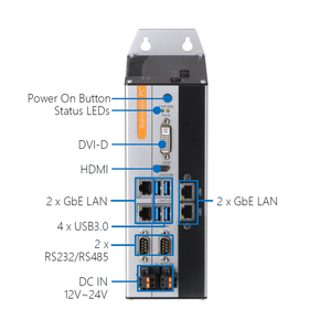 6th 7th 8th Generation Core I3 I5 I7 Din Rail Mini PC 3,0 Automatización Industrial PC - Product Image 3