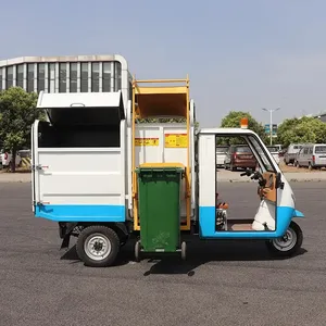 Vente chaude OEM camion à déchets à 3 roues 2.5 CBM chargeur latéral Tricycle de transfert de déchets électrique en vente - Product Image 5