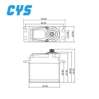 Servomoteur numérique CYS 15kg.cm pour voiture RC, avion, hélicoptère, robot