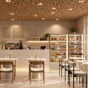 Ensemble table et chaises design LED moderne et luxueux pour les salons de thé et café à bulles Vitrines décoratives d'intérieur de restaurant - Product Image 1