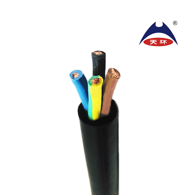 YZ High Quality Copper Flexible 2.5/1.5/1mm Rubber Power Cables 3-5 Cores 300/500V Rated Stranded for Power Applications