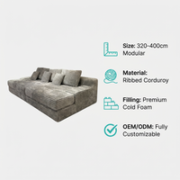 Canapé compressé 2-en-1 convertible en lit, fauteuil en mousse sans cadre compressé sous vide, canapé compact en boîte pour salon et mobilier de maison